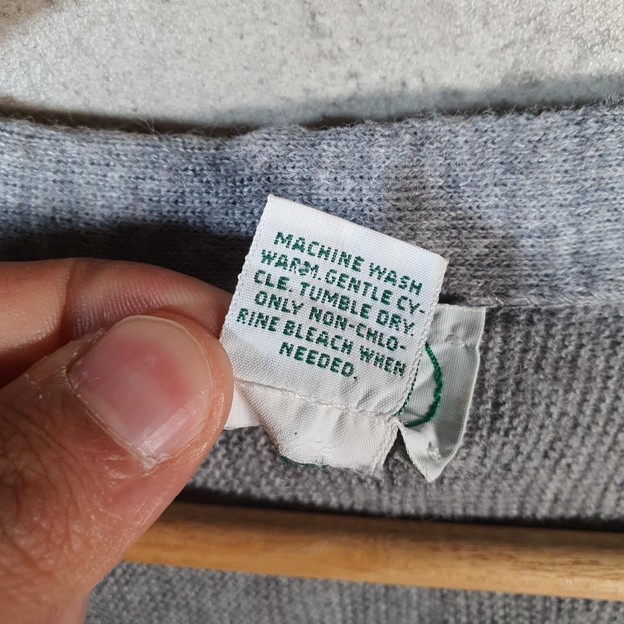 Vintage Lacoste Izod Knit 90s Cardigan Men’s XL Grey Logo Y2K Jumper Logo