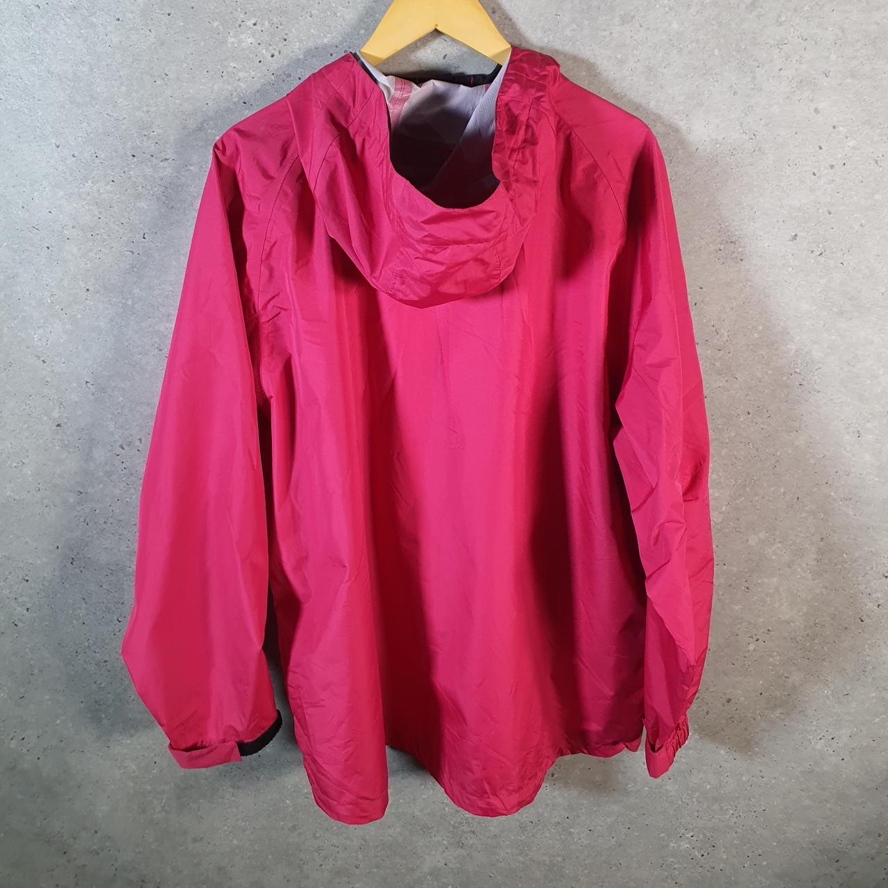 Vintage L.L. Bean Outdoors Nylon Jacket Womens 2XL Pink Waterproof Hooded