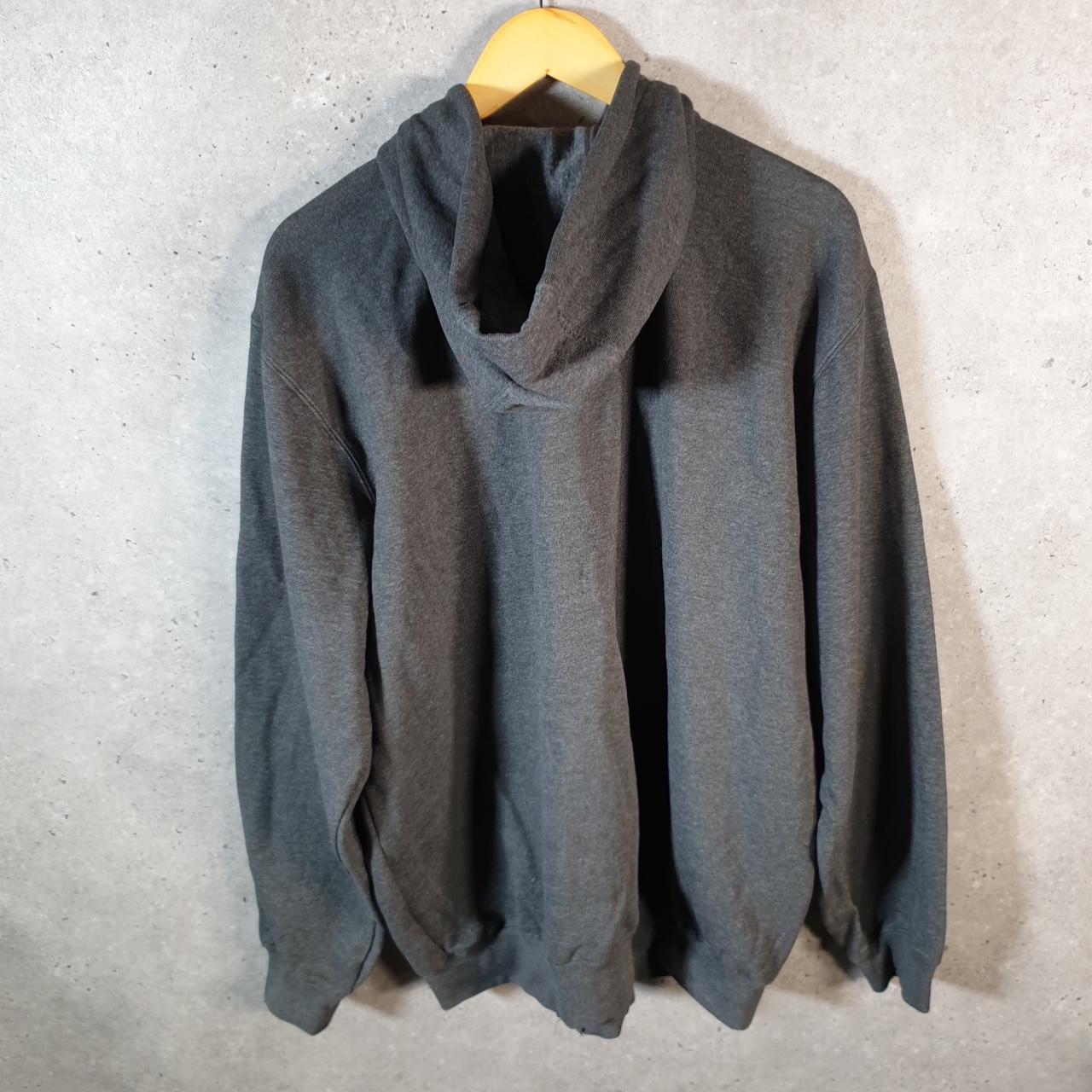 Vintage Carhartt Hoodie Mens Large Grey Full Zip Blank Sweatshirt USA Original Fit