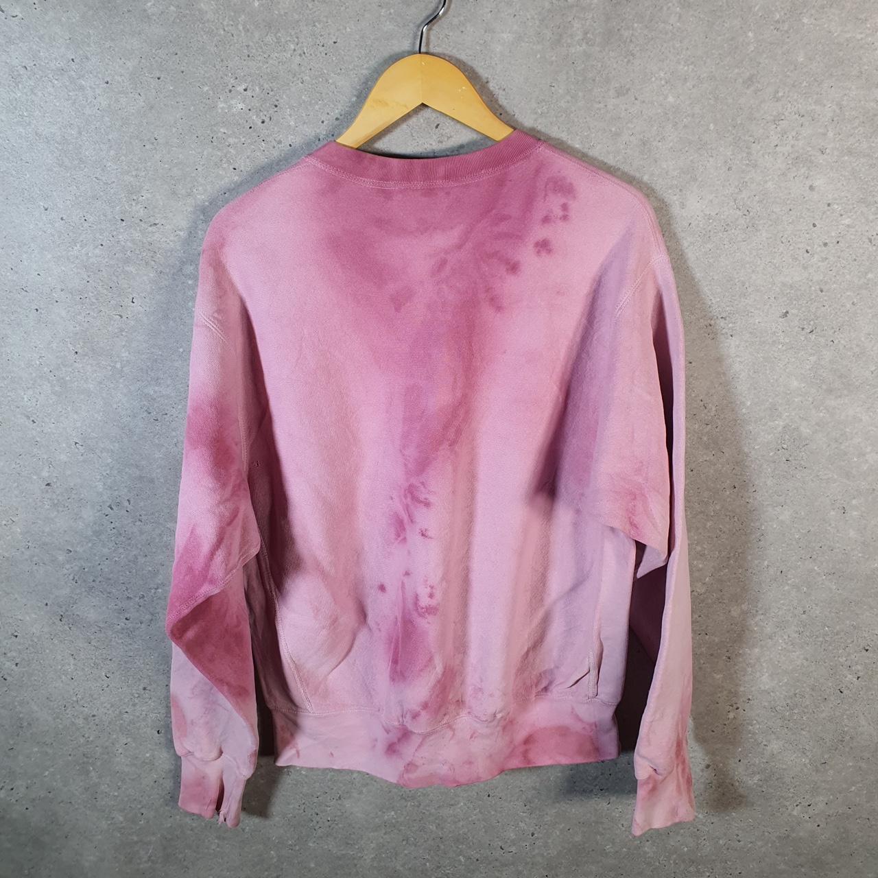 Vintage Lee Heavyweight Sweatshirt Men’s Large Pink Tie Dye Blank Baggy