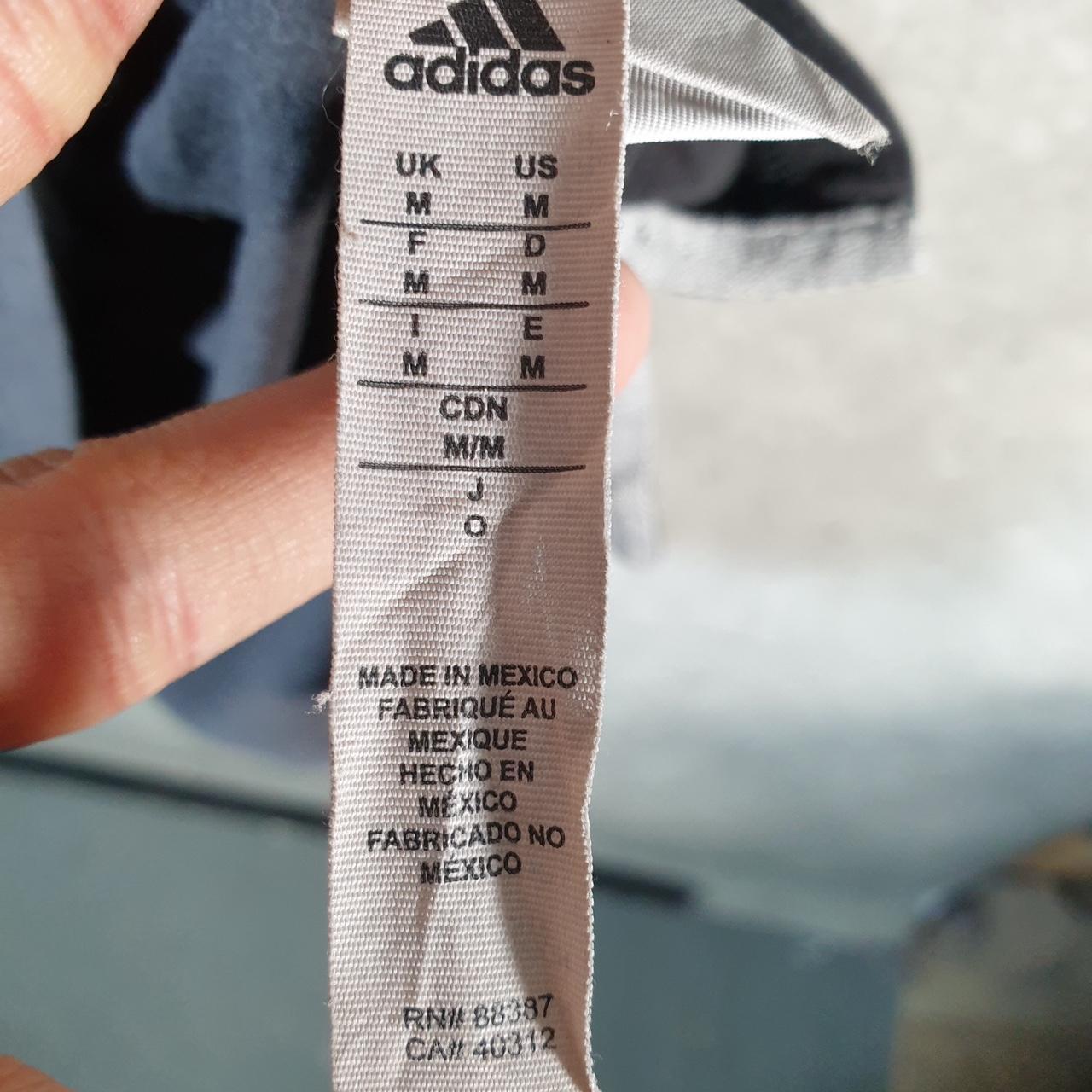 Vintage Adidas Badges T Shirt Men’s Medium Black Three Stripes Logo Athletic