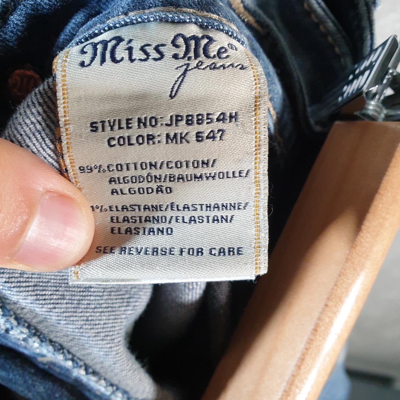 Vintage Miss Me Baggy Y2K Hip Hop Jeans Shorts Jorts Womens W28 Blue Denim Low Rise