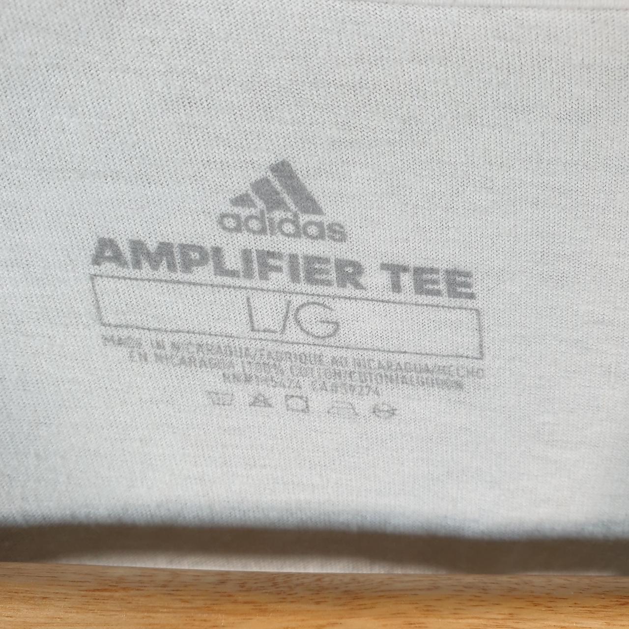 Vintage Adidas Amplifier T Shirt Shirt Men’s Large White Three Stripes Logo Athletic