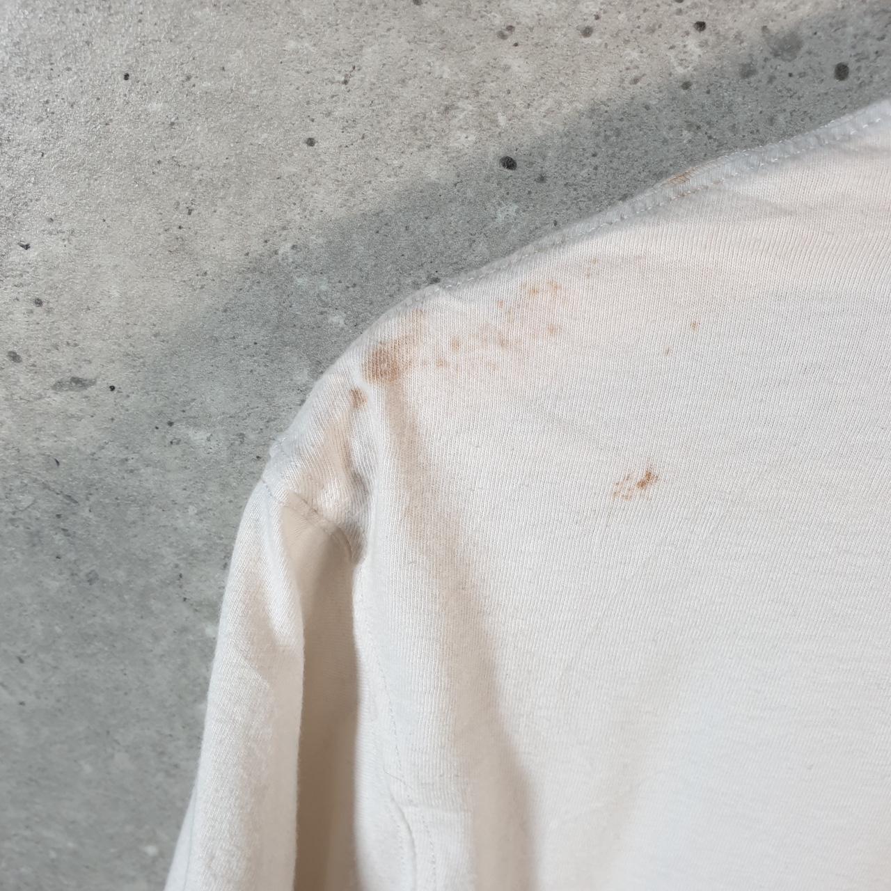 Vintage Champion Spellout Logo T Shirt Mens Medium White USA Athletic