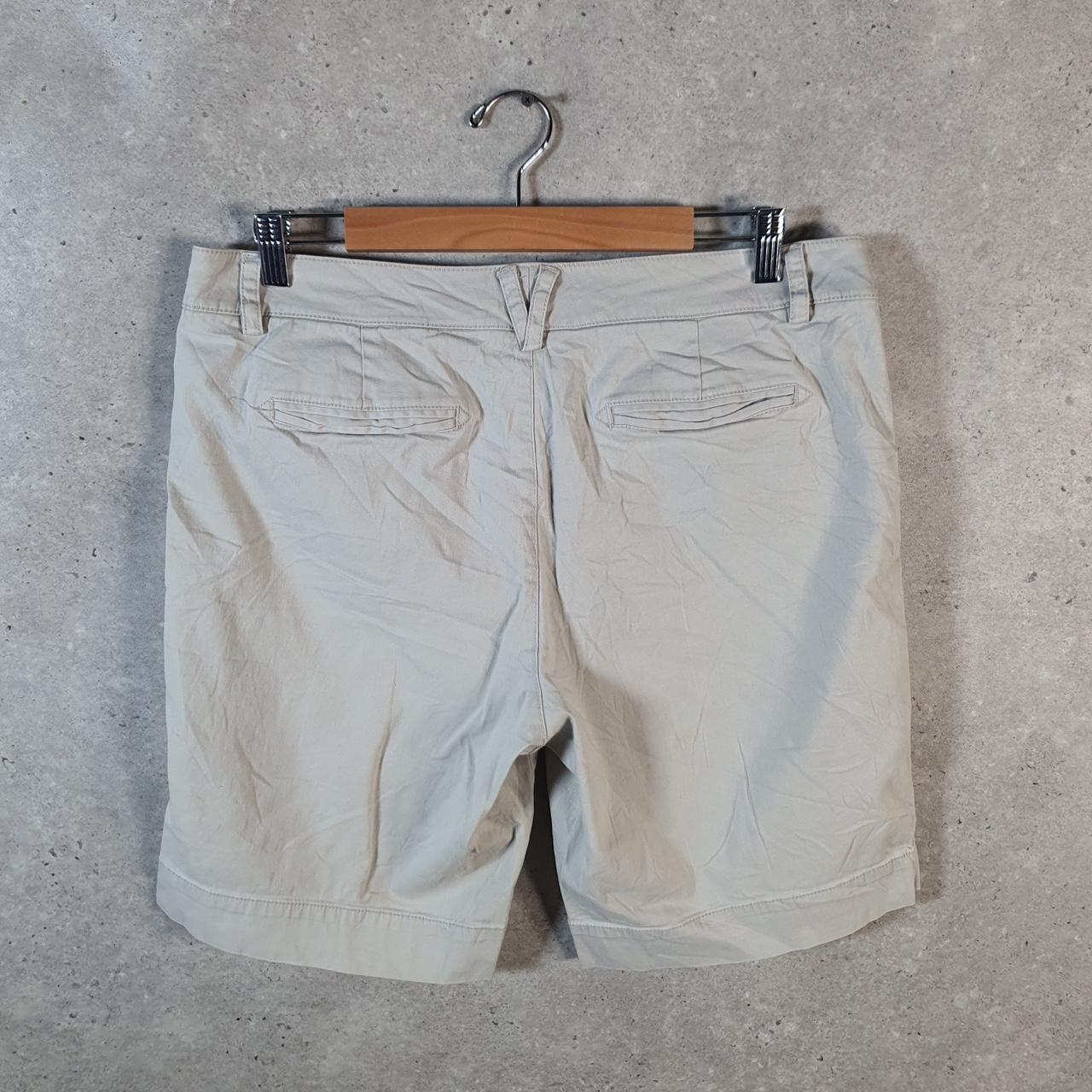 Vintage Dockers Chino Shorts Jorts Cargo Womens W34 Beige Baggy Cotton