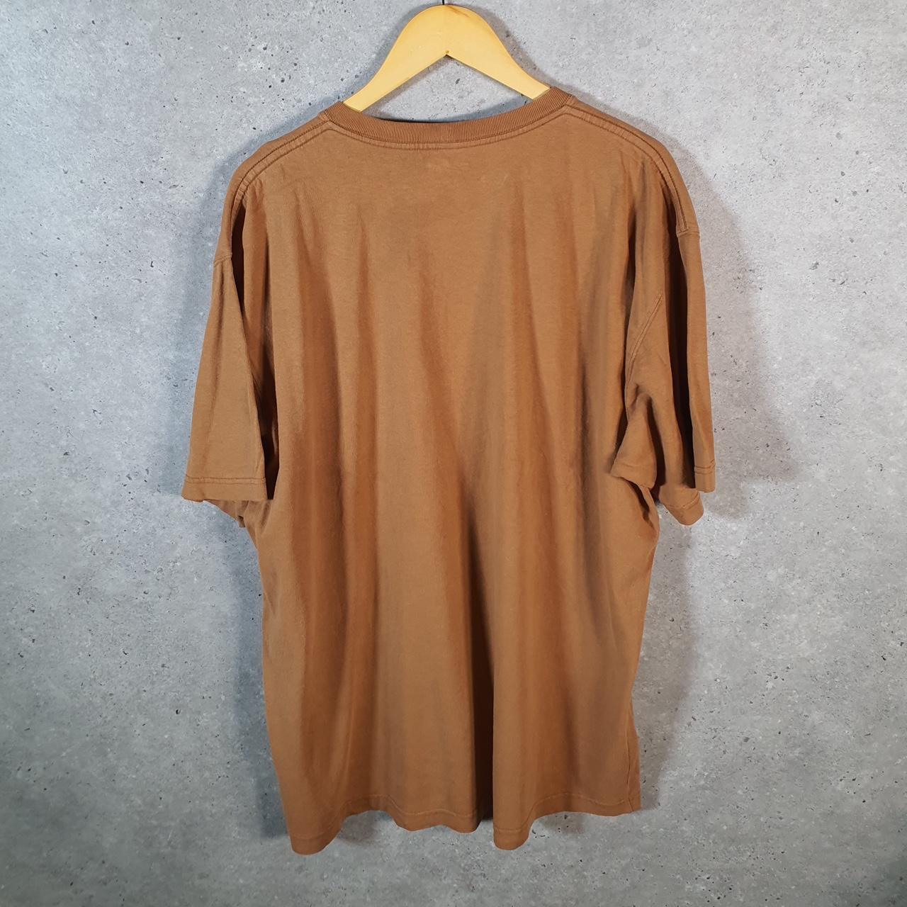 Vintage Carhartt Pocket T Shirt Men’s Large Brown Workwear Chore Utility Loose Fit C9252