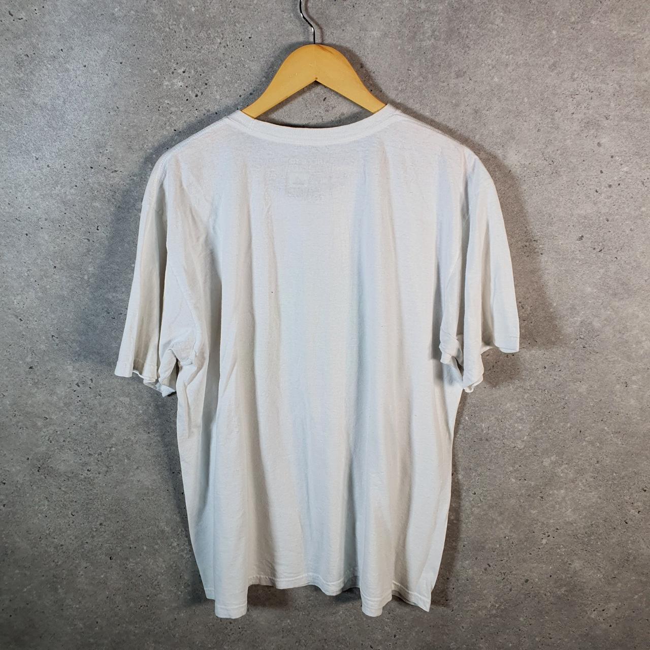 Vintage Adidas Go Tee T Shirt Men’s XL White Three Stripes Logo Athletic C9837