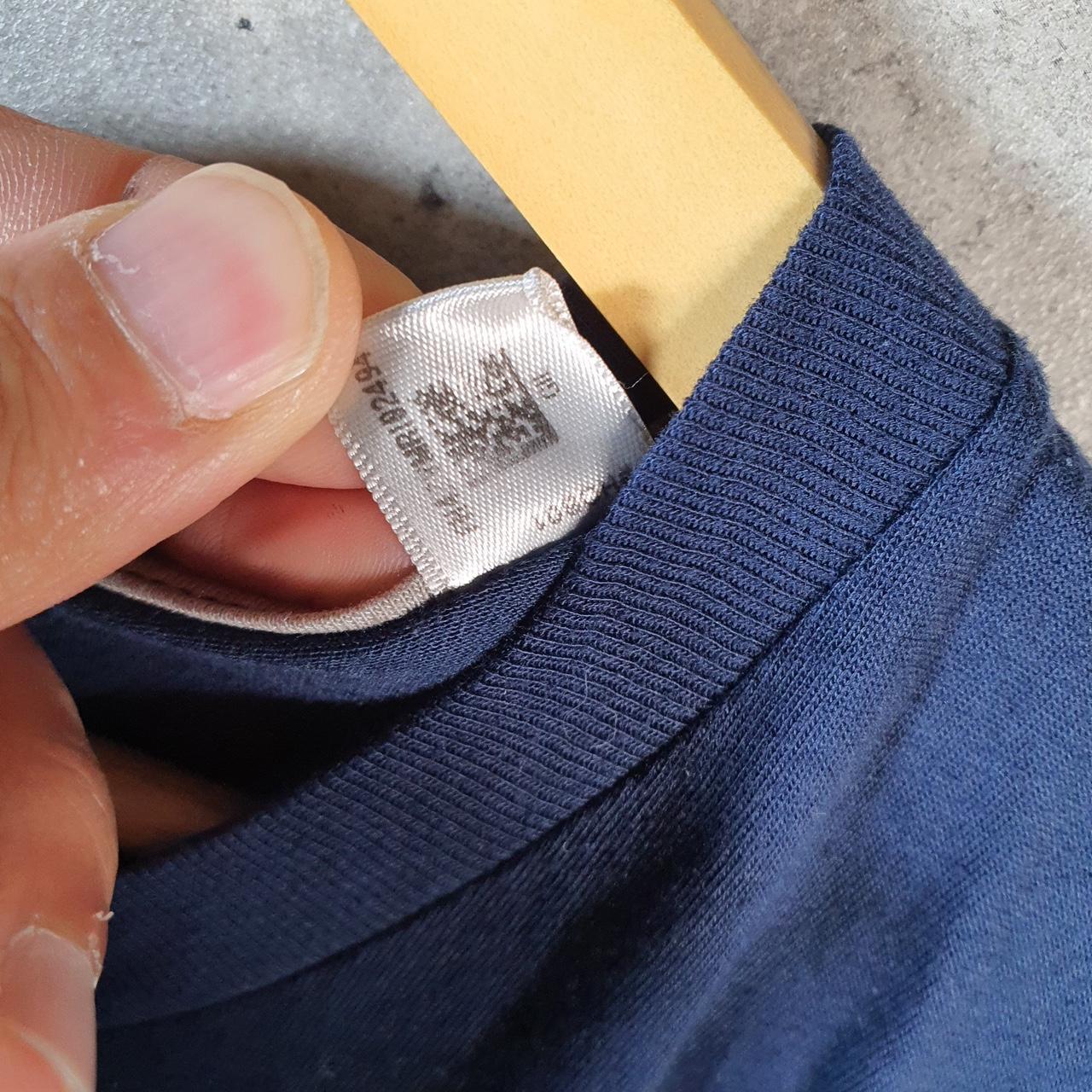 Vintage Adidas Go Tee Performance T Shirt Shirt Men’s Large Navy Blue Three Stripes Logo Athletic