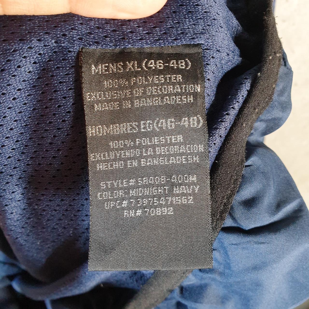 Vintage Starter WindBreaker Jacket Mens XL Navy Blue Full Zip Embroidered Logo