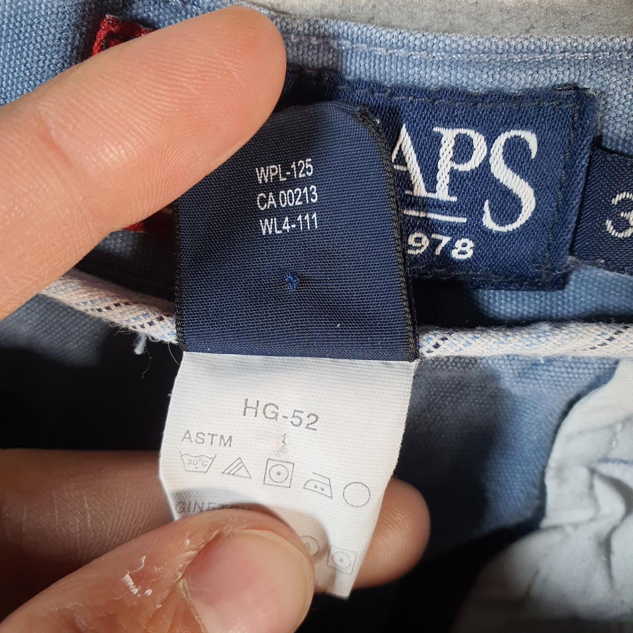 Vintage Chaps Ralph Lauren Chino Shorts Jorts Cargo Men’s W36 Blue Baggy Cotton