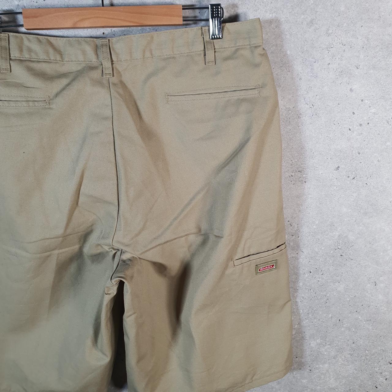 Vintage Dickies Baggy Chino Shorts Jorts Cargo Mens W38 Brown Relaxed Fit