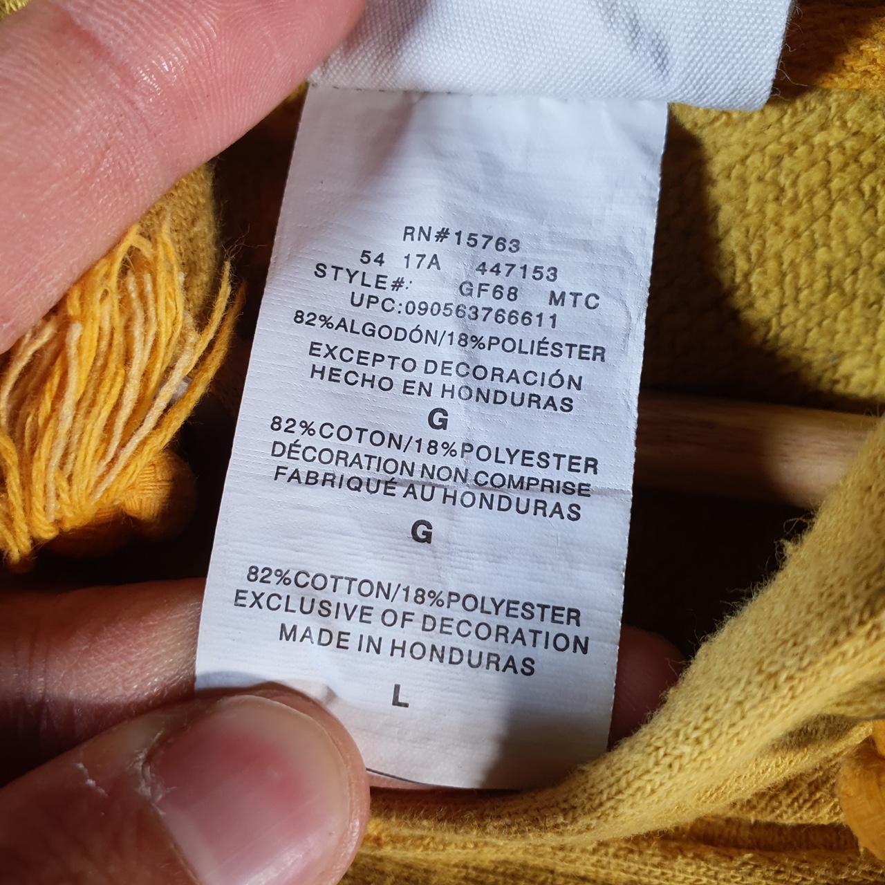 Vintage Champion Reverse Weave Hoodie Men’s Large Yellow USA Pullover Logo