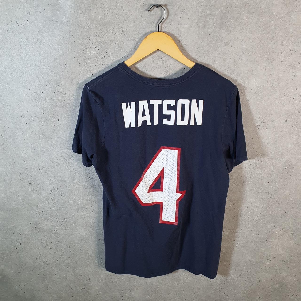 Vintage Nike Dri Fit Houston Texans Watson 4 T Shirt Men’s Medium USA Blue Swoosh Athletic