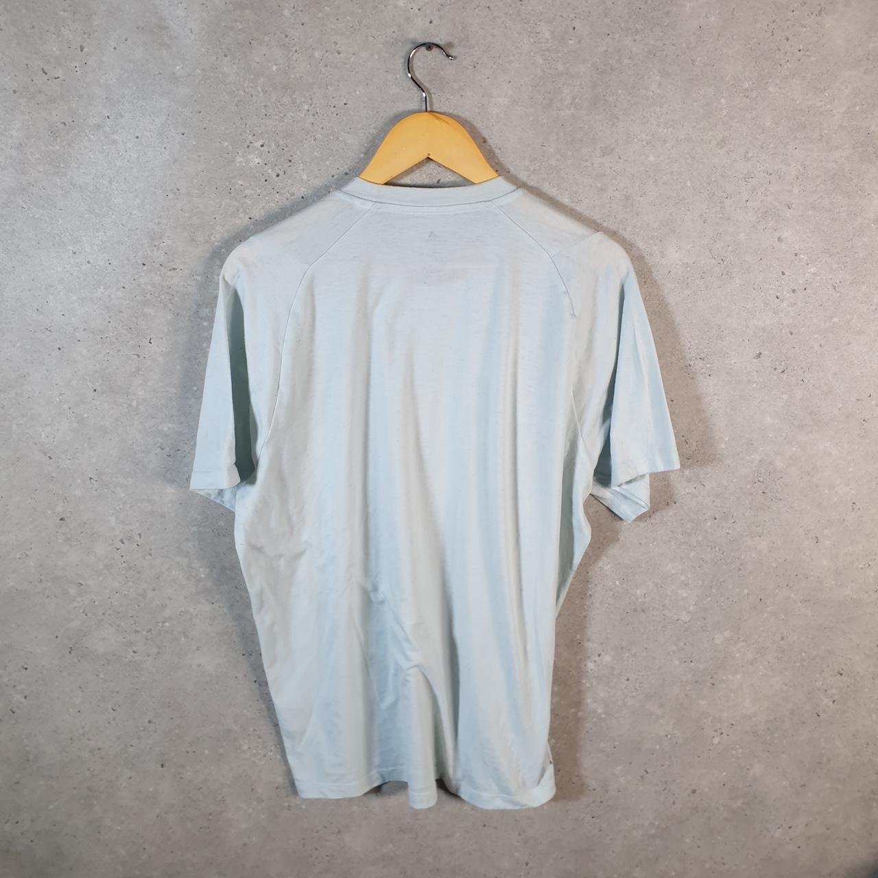 Vintage Adidas Aeroready T Shirt Shirt Men’s Large Grey Three Stripes Logo Athletic C9924