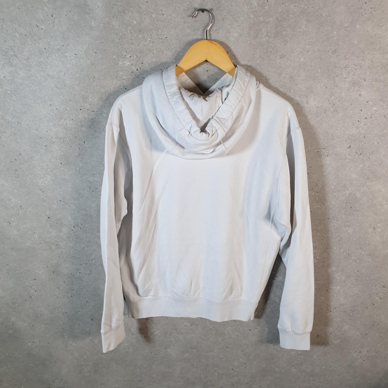 Vintage Nike Club Embroidered Hoodie Men’s Small White Swoosh Y2K Pullover