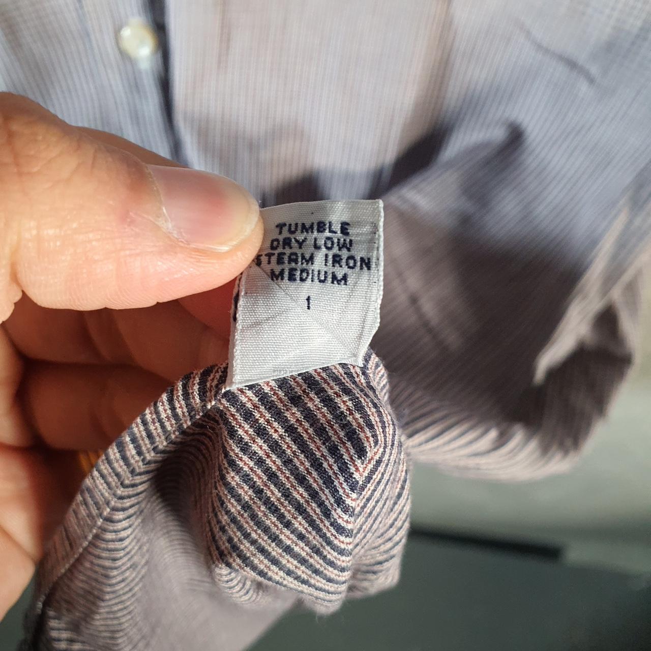 Vintage Ralph Lauren Button Down Shirt Men’s Medium Grey Crane Checkered Cotton Pony