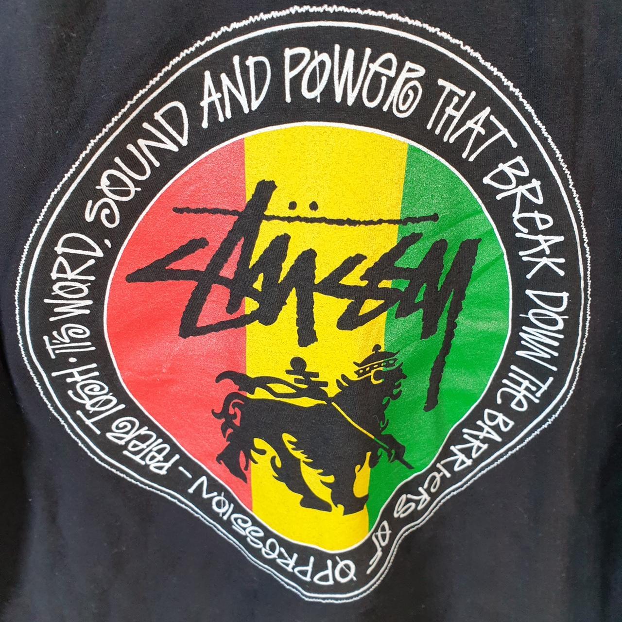 Vintage Stussy Jamaica T Shirt Men’s Small Black Graphic Short Sleeve