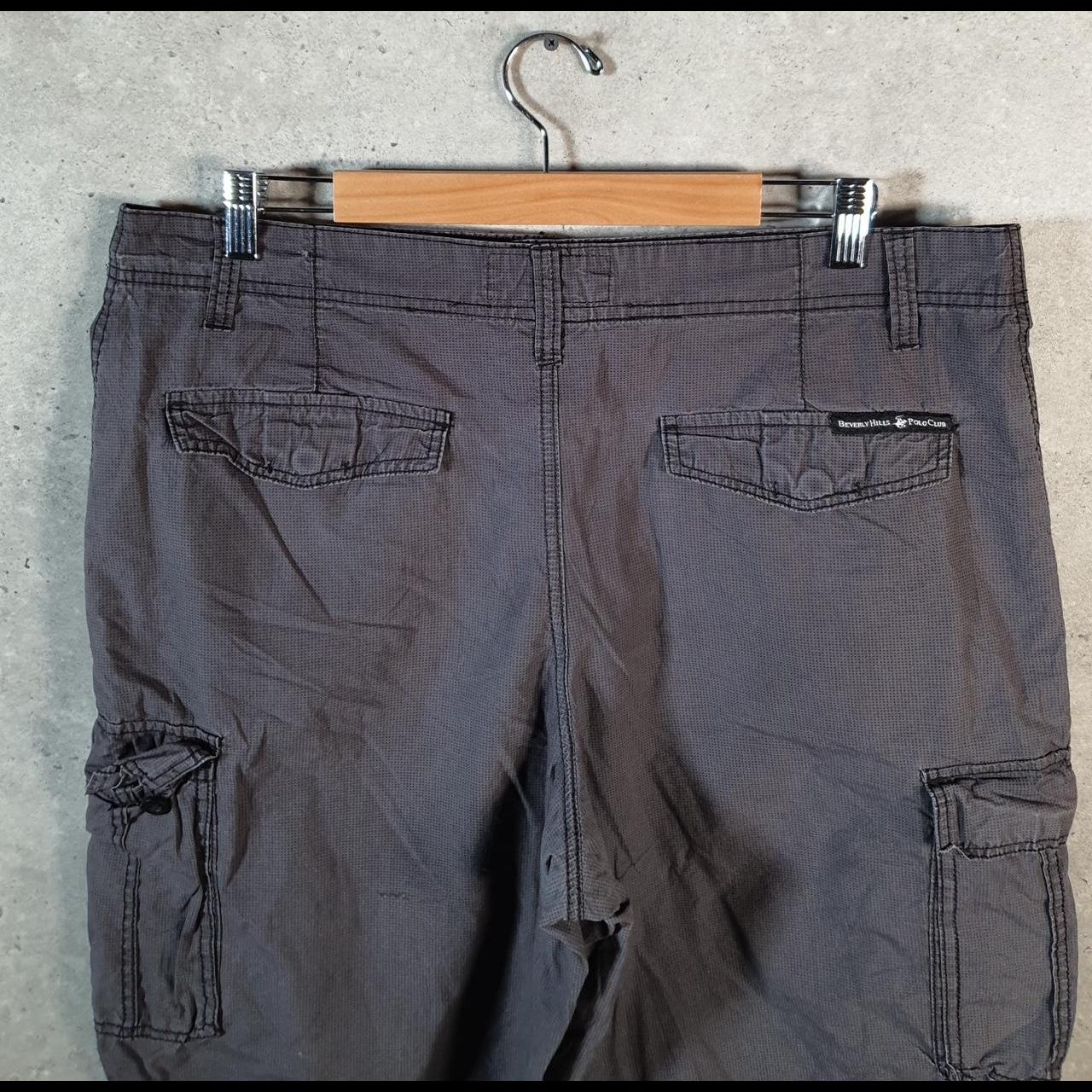 Vintage Beverley Hills Polo Club Chino Shorts Jorts Cargo Men’s W38 Grey Baggy Cotton A4467