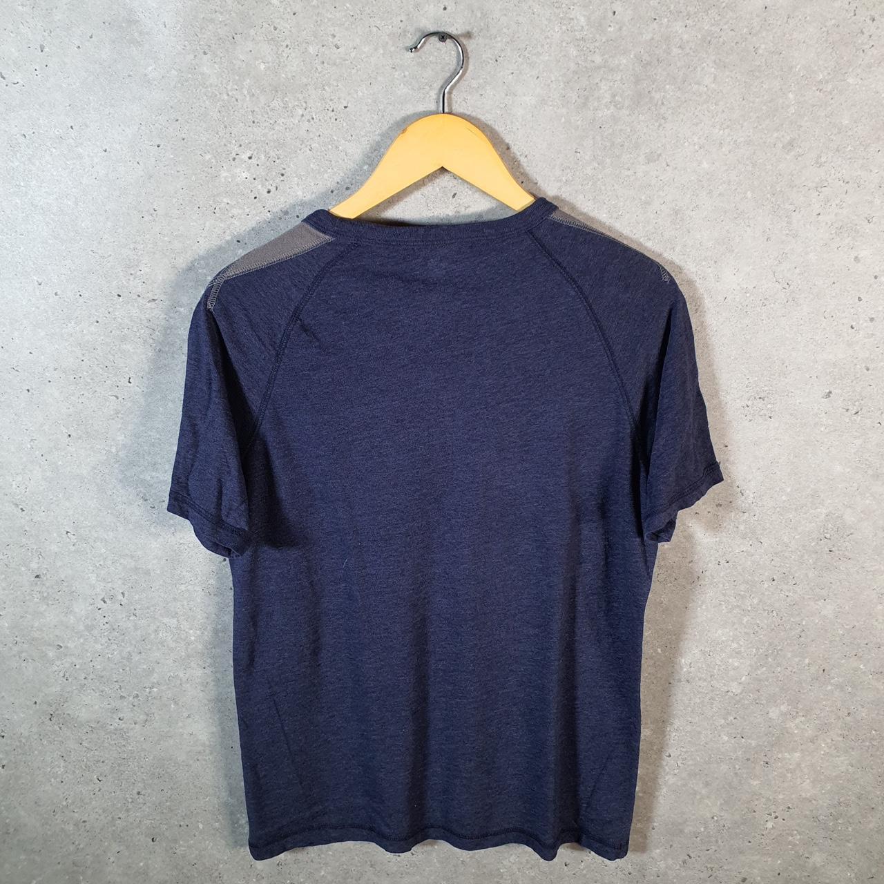 Vintage Puma Spellout T Shirt Mens Small Navy Blue Sports Logo Athletic