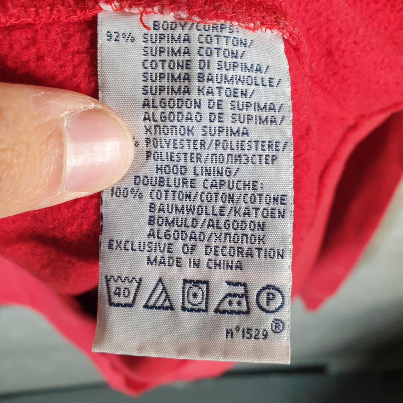 Vintage Ralph Lauren Polo Hoodie Men’s Large Red Cotton Full Zip Pony