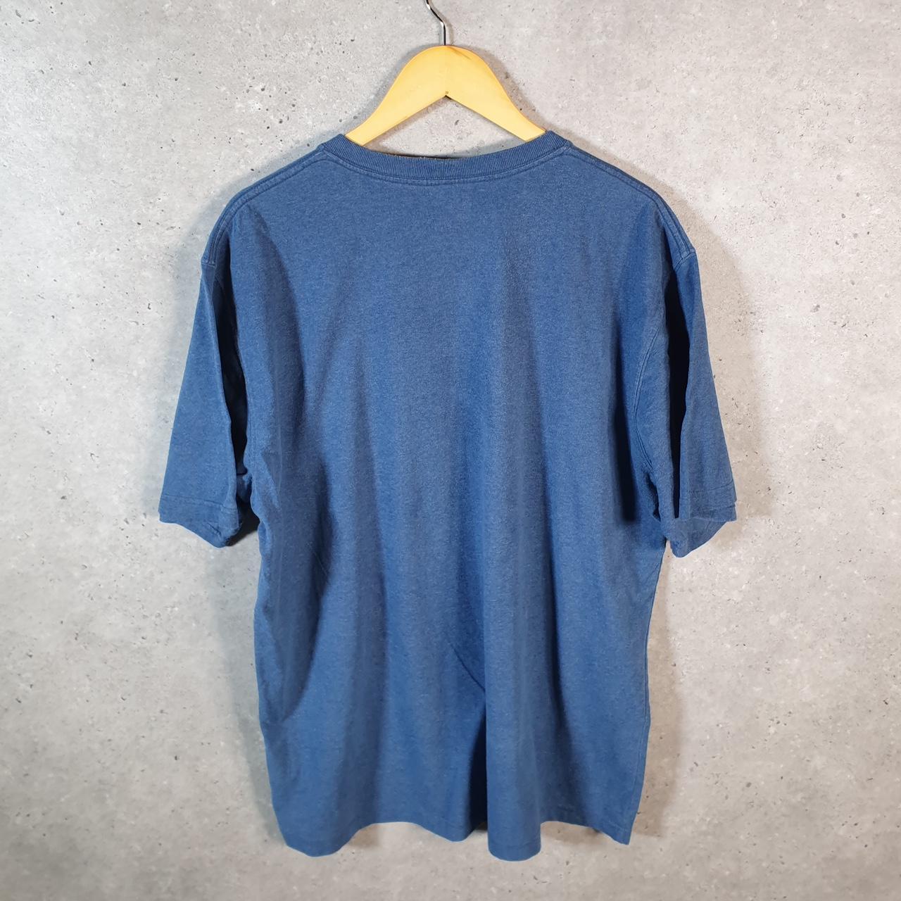 Vintage Carhartt Pocket T Shirt Men’s Large Blue Workwear Chore Utility Original Fit C9313