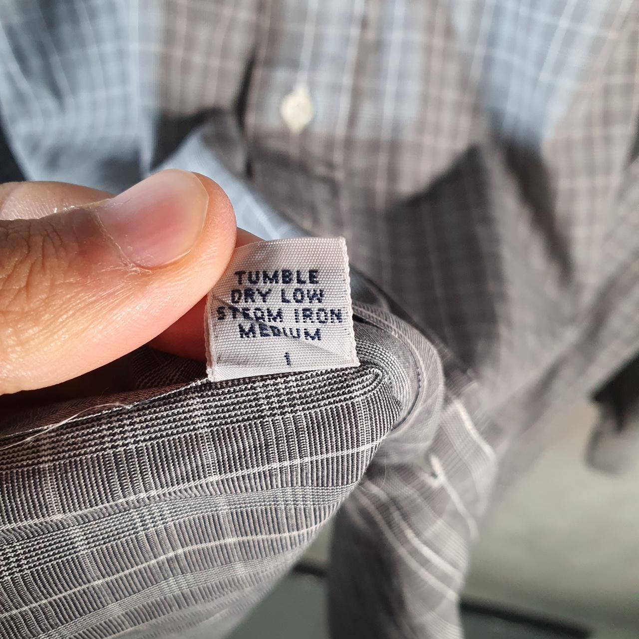 Vintage Ralph Lauren Button Down Shirt Men’s Large Grey Checkered Philip Pony Casual C8453