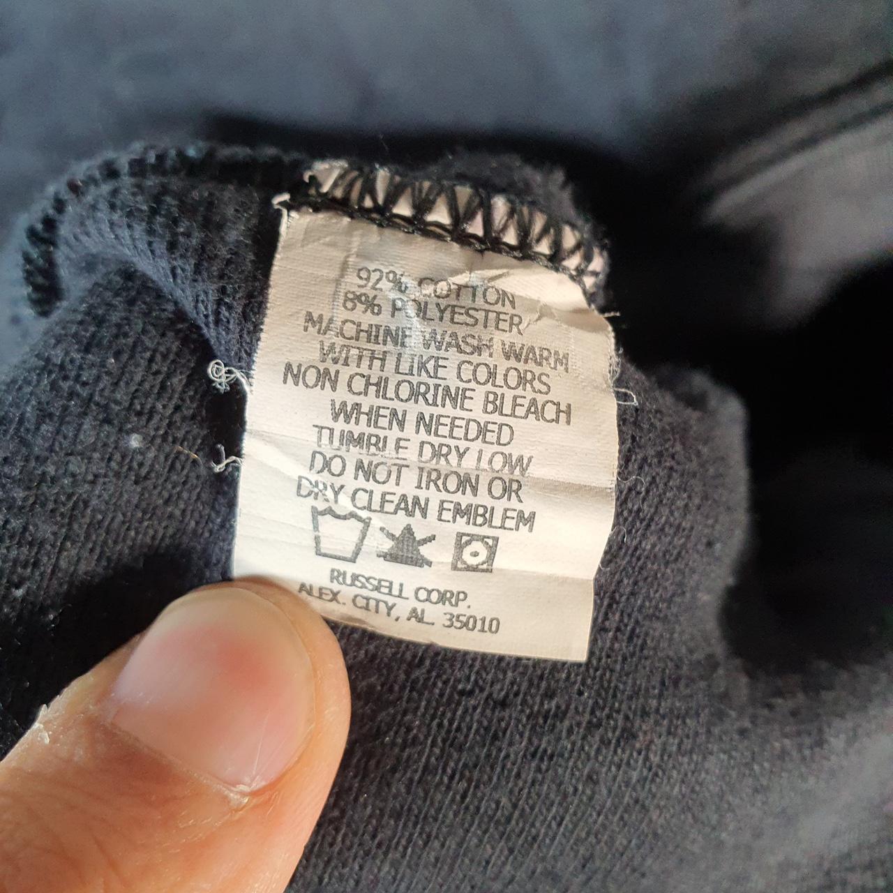 Vintage Russell Athletic Pro 10 Solos Hoodie Men’s Large Black Pullover Baggy