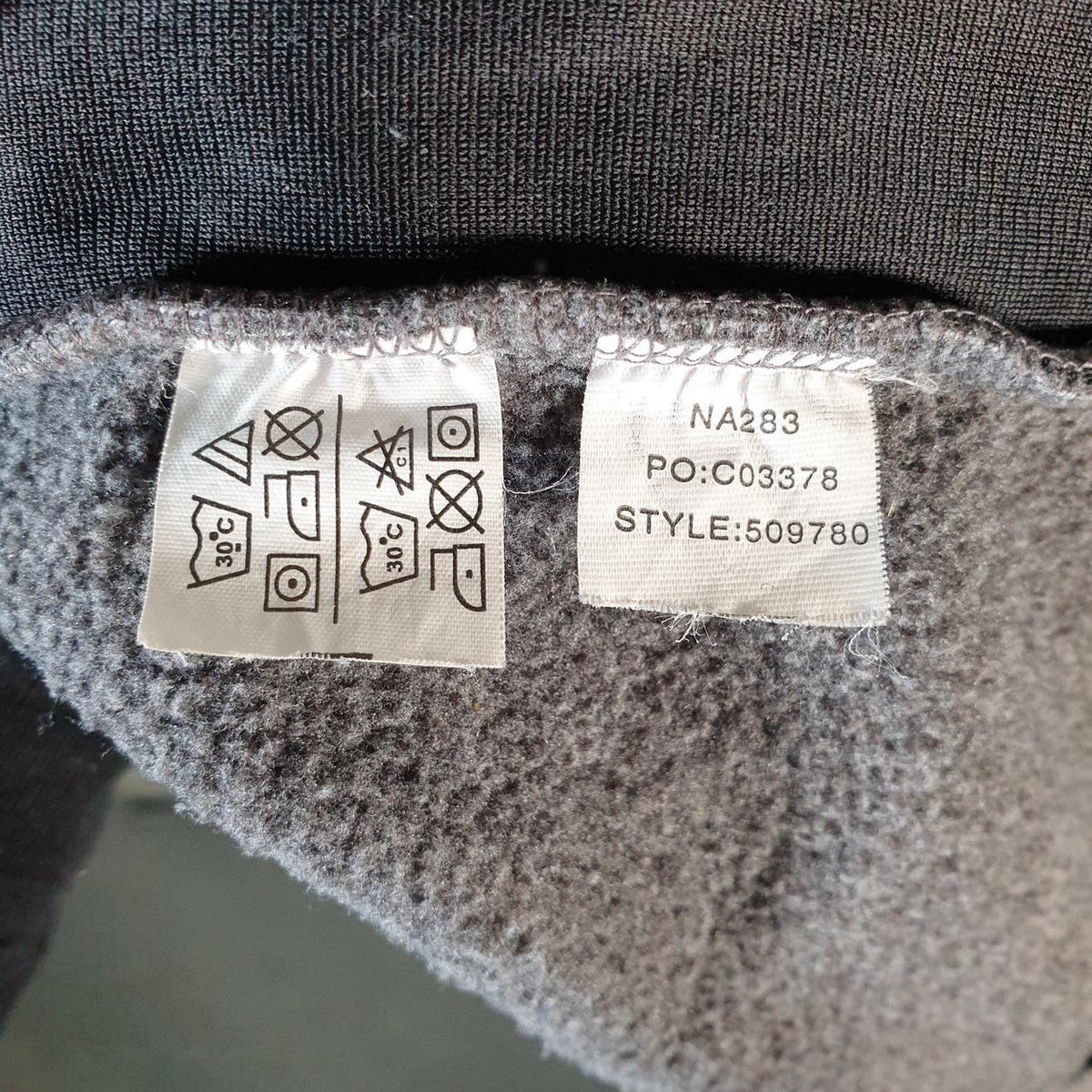 Vintage Chaps Ralph Lauren Full Zip Fleece Sweatshirt Mens 2XL Grey Logo Winter
