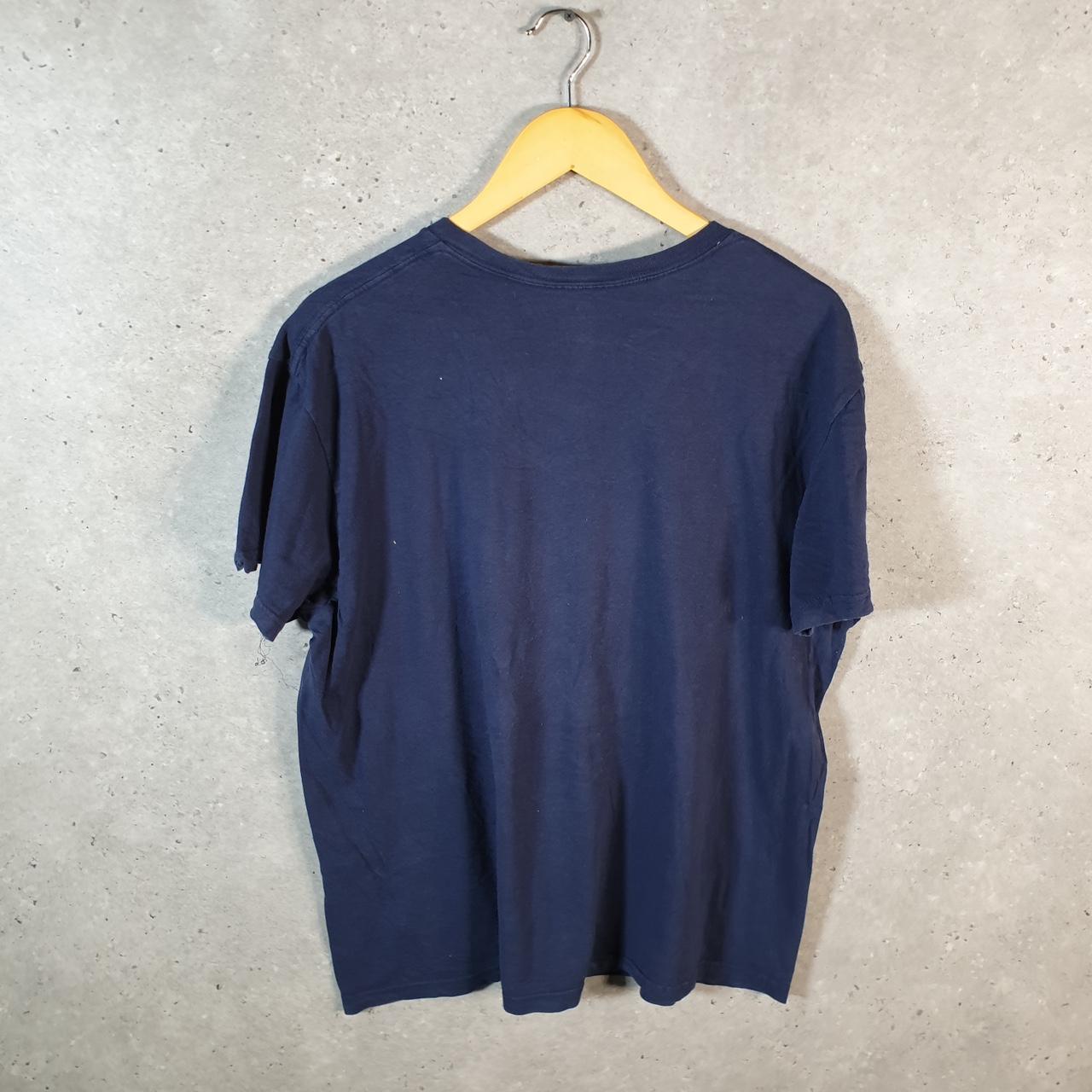 Vintage Ralph Lauren Polo T Shirt Men’s Large Blue Embroidered Classic Slim Fit Pony