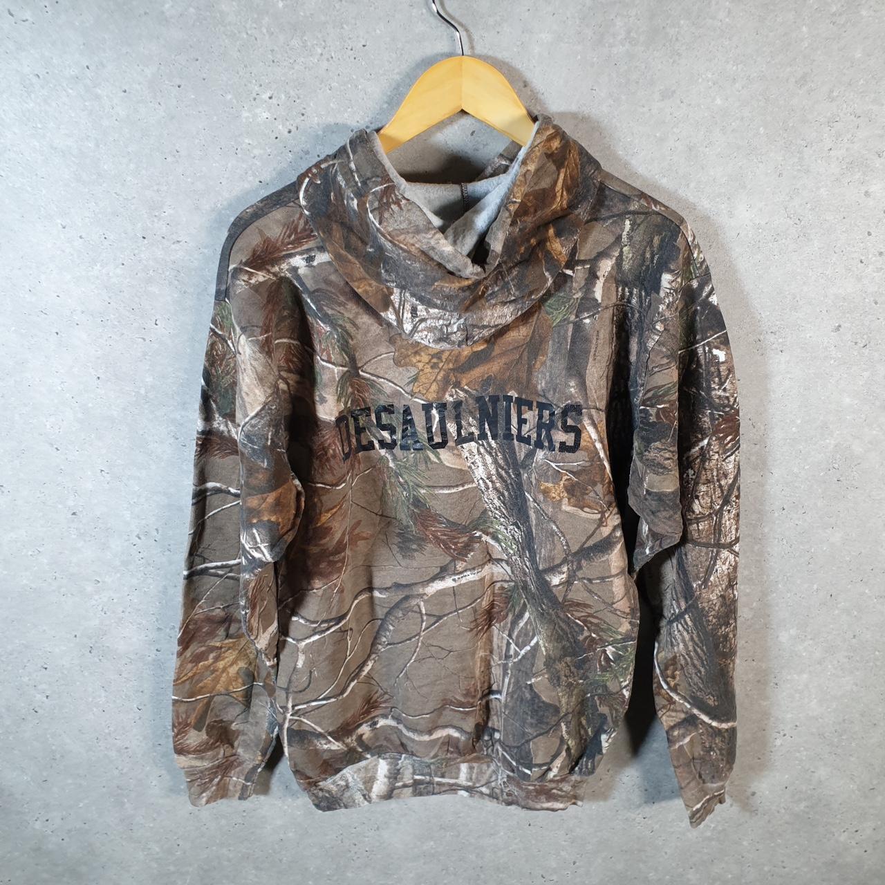 Vintage Russell Outdoors RealTree Camouflage Hoodie Men’s Medium Brown Huntings