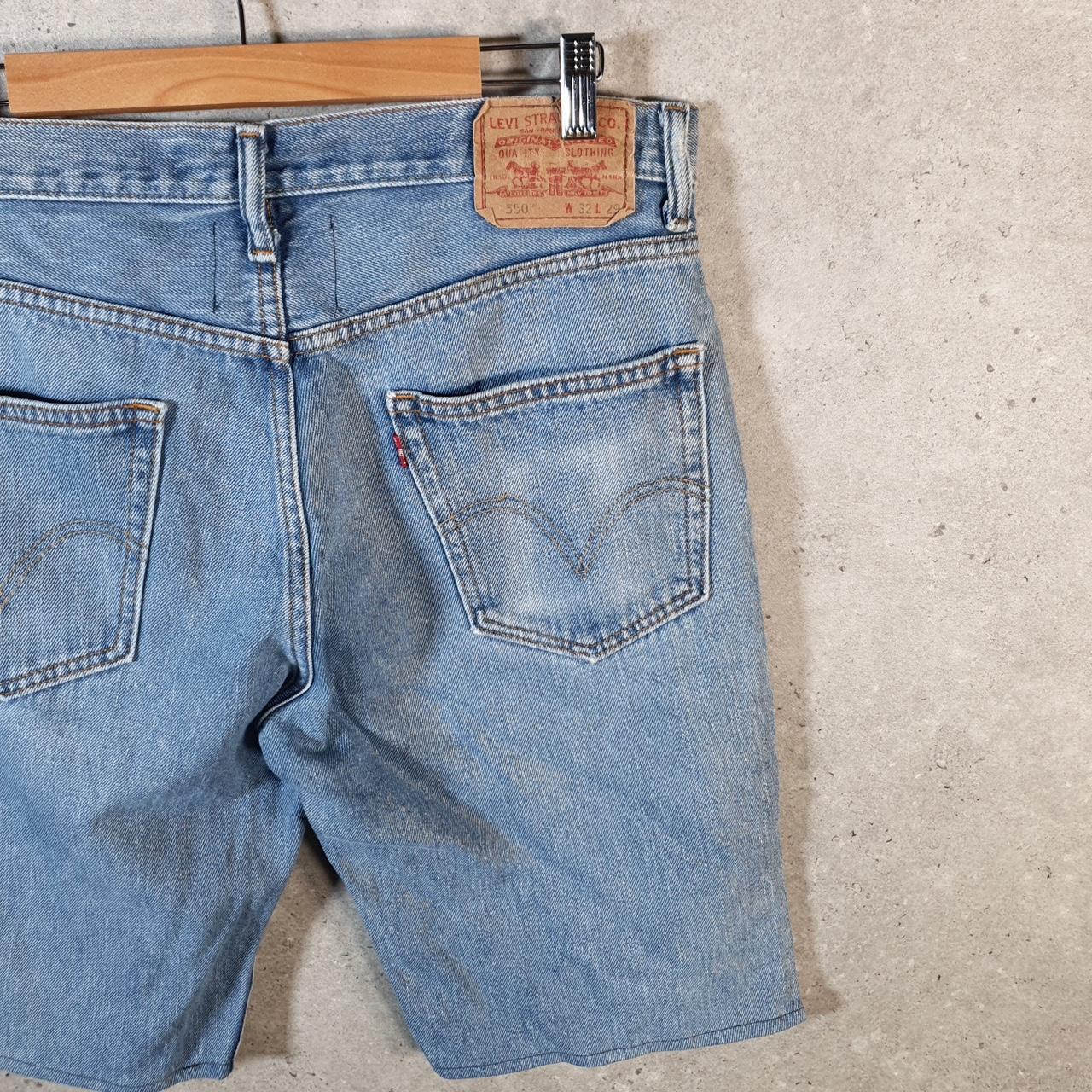 Vintage Levi’s 550 Baggy Shorts Jorts Cargo Mens W32 Blue Relaxed Denim