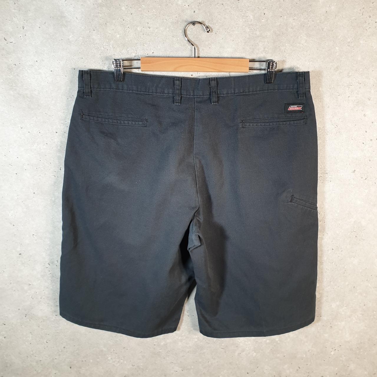 Vintage Dickies Baggy Chino Shorts Jorts Cargo Mens W38 Black Relaxed Fit