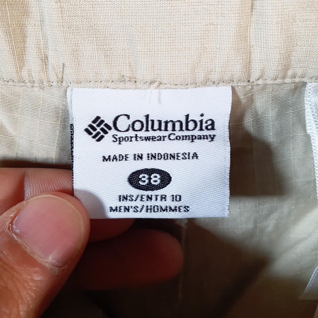 Vintage Columbia Shorts Jorts Cargo Men’s W38 Brown Athletic Hiking Fishing Gear A4409