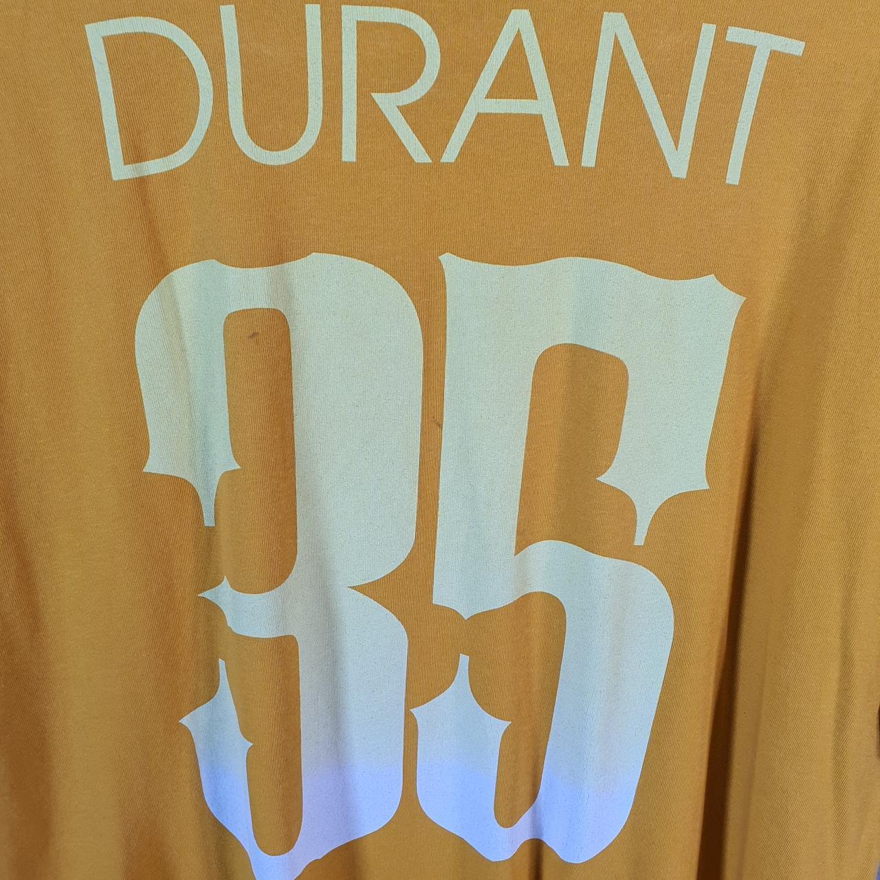 Vintage Nike Dri Fit Kevin Durrant KD T Shirt Men’s Large Orange Logo Swoosh Athletic