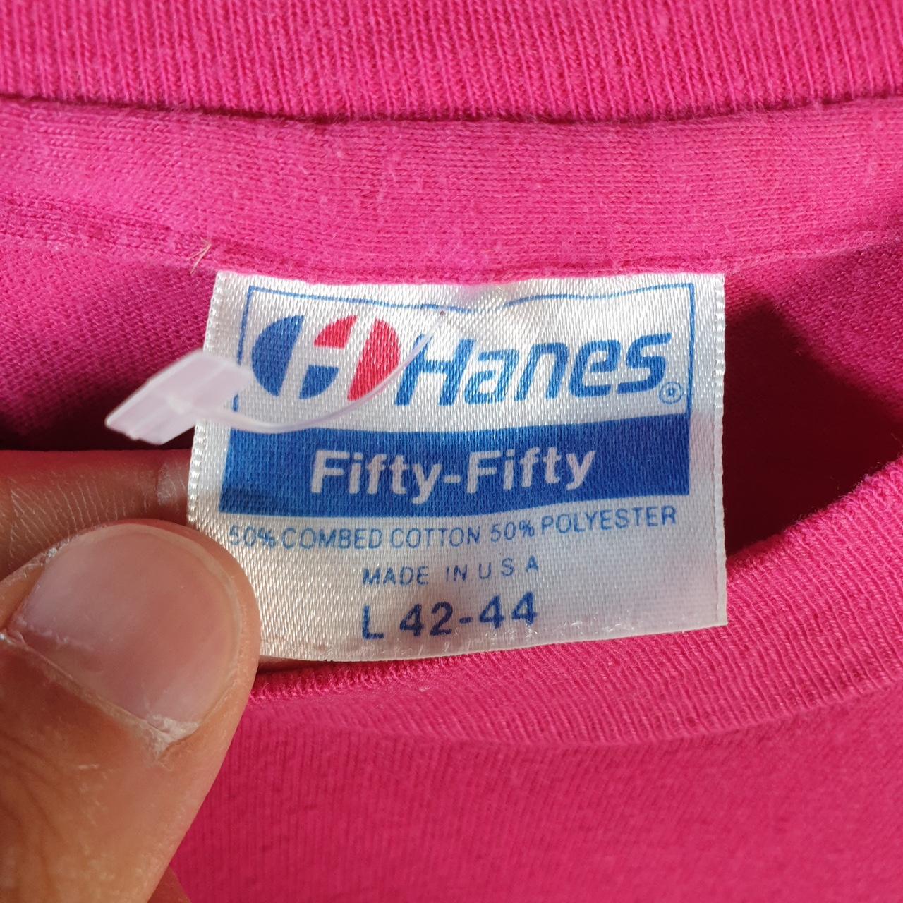 Vintage Hanes Dallas YMCA Prime Time 90s USA Single Stitch T Shirt Men’s Large Pink