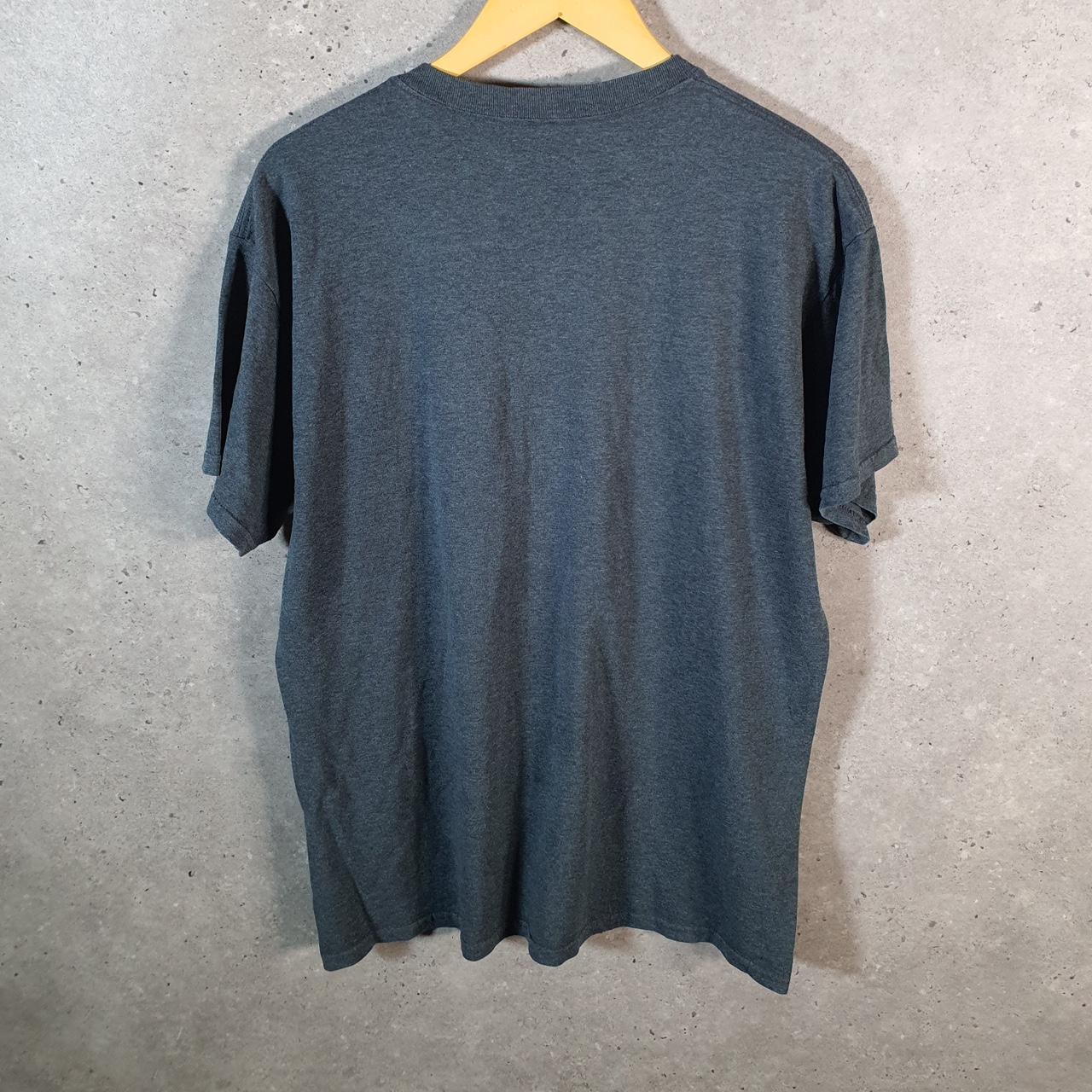 Vintage Adidas T Shirt Men’s Large Grey Three Stripes Logo Athletic