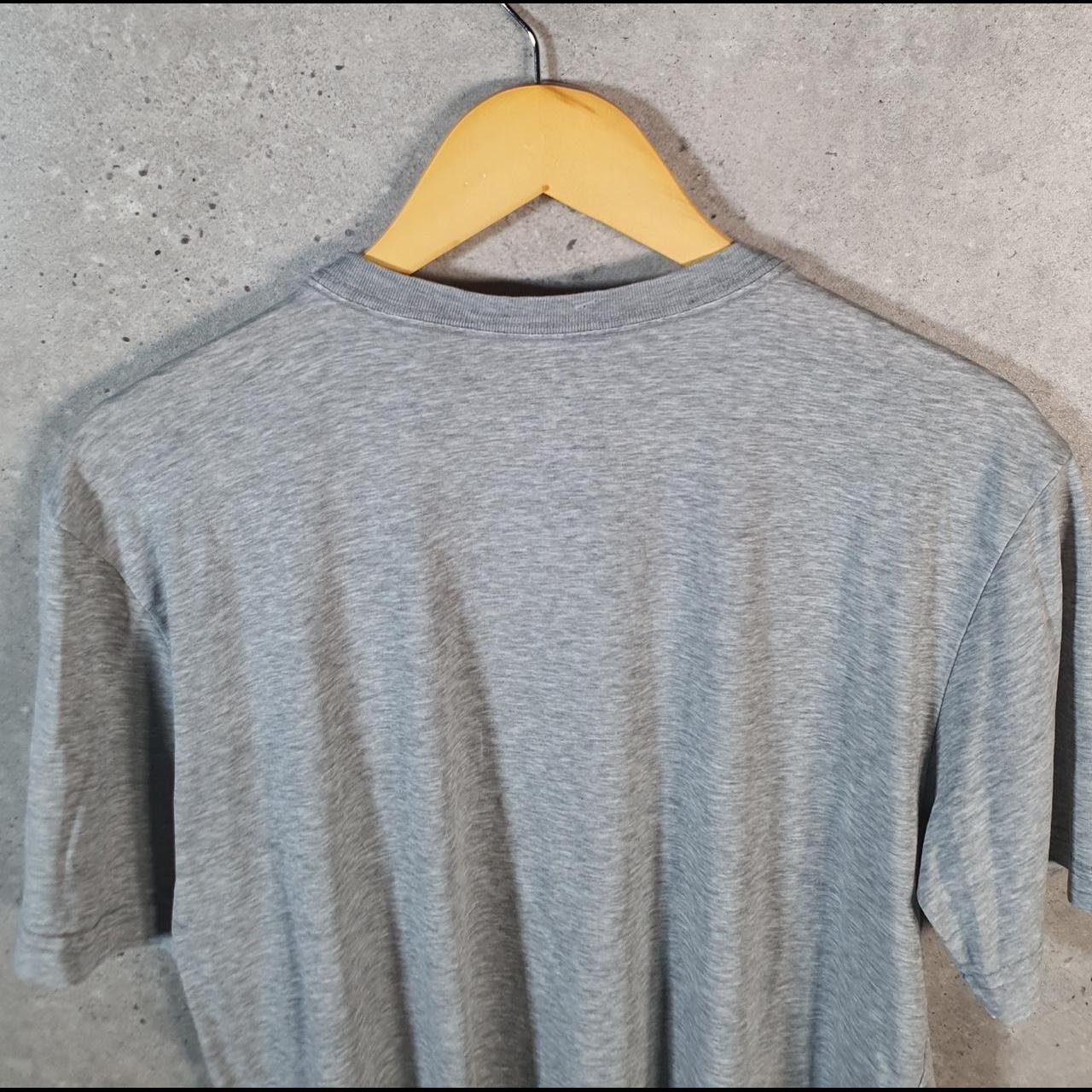 Vintage Nike Dri Fit Running T Shirt Shirt Men’s Medium Grey Logo Swoosh Athletic C9717