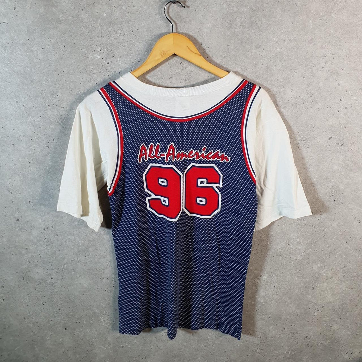 Vintage Dasi Sports 1996 Pro Sport USA Single Stitch T Shirt Men’s Small Blue White