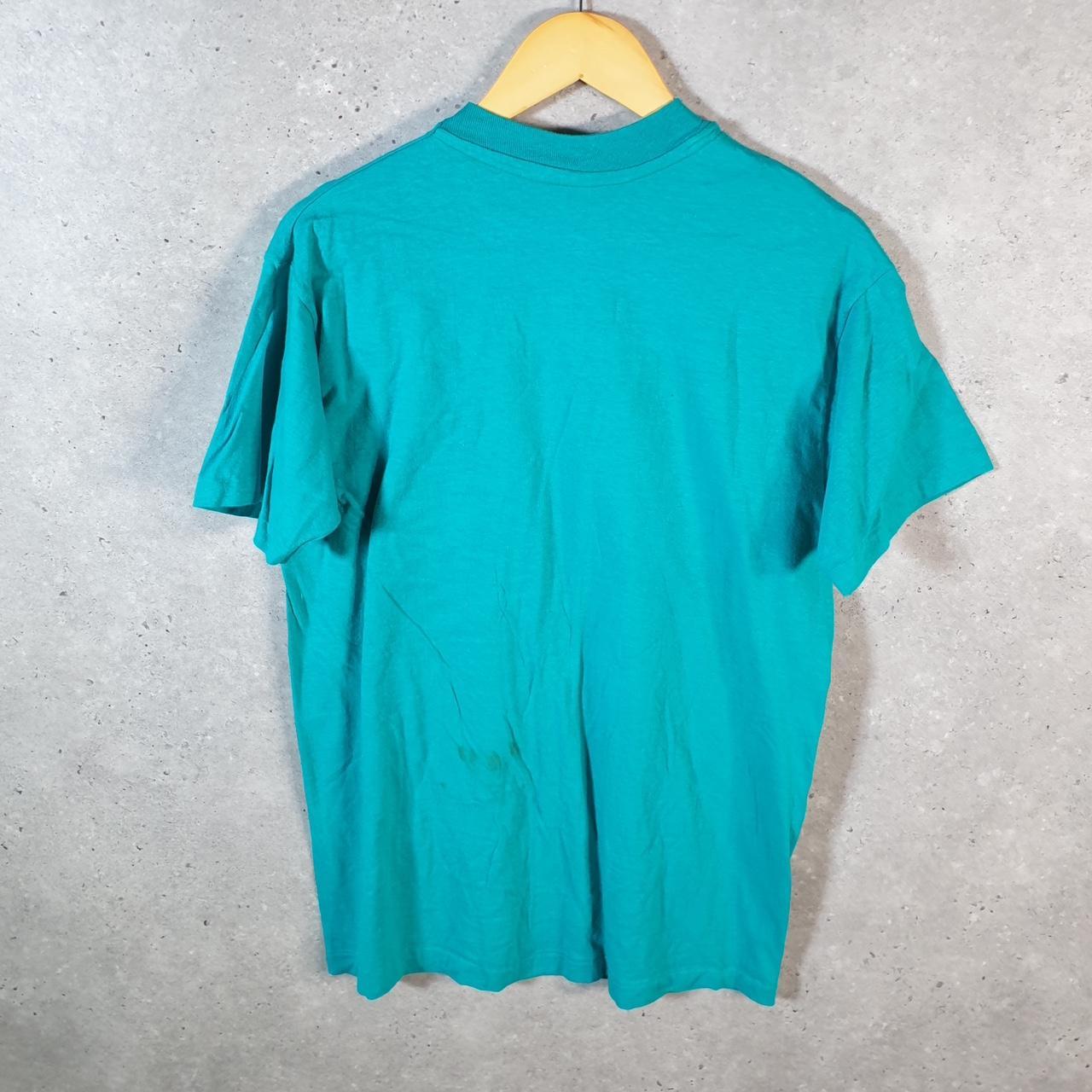 Vintage Hanes Teddy Bear Tenderness USA Single Stitch T Shirt Men’s Large Blue