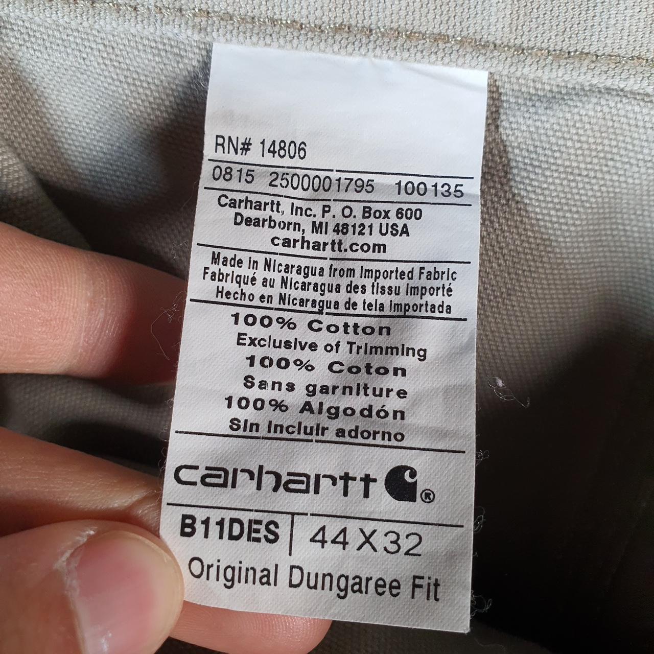 Vintage Carhartt Carpenter Trousers Mens W44 L32 Grey Original Dungaree Fit Workwear USA