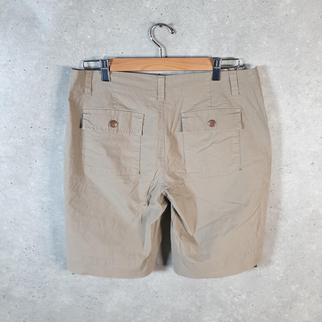 Vintage Izod Golf Chino Shorts Jorts Cargo Womens W32 Brown Baggy Cotton