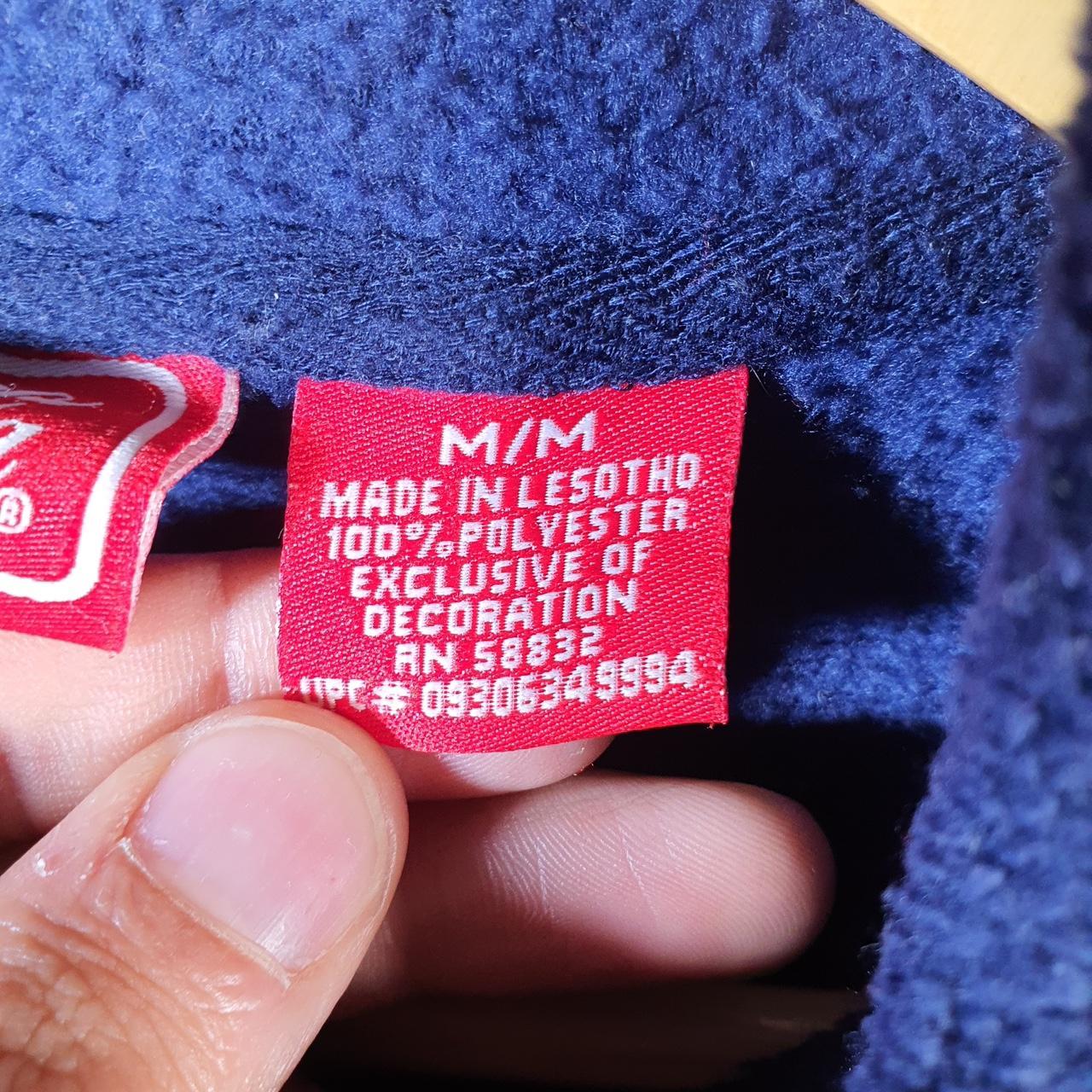 Coca Cola Bottle Fleece Full zip Hoodie Womens Medium Blue Embroidered Logo