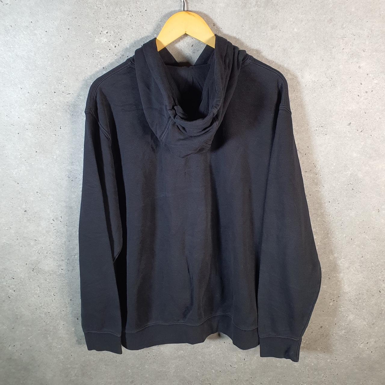 Vintage Nike Club Hoodie Men’s XL Black Swoosh Y2K Pullover Sweatshirt Logo