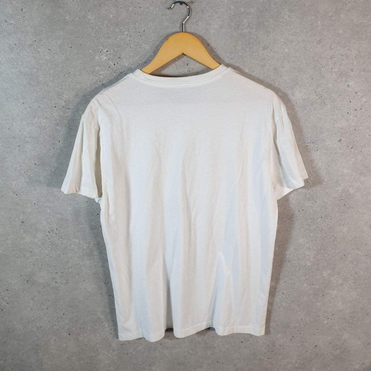 Vintage Ralph Lauren Polo Sport T Shirt Men’s Small White Classic Fit Embroidered Pony C8599