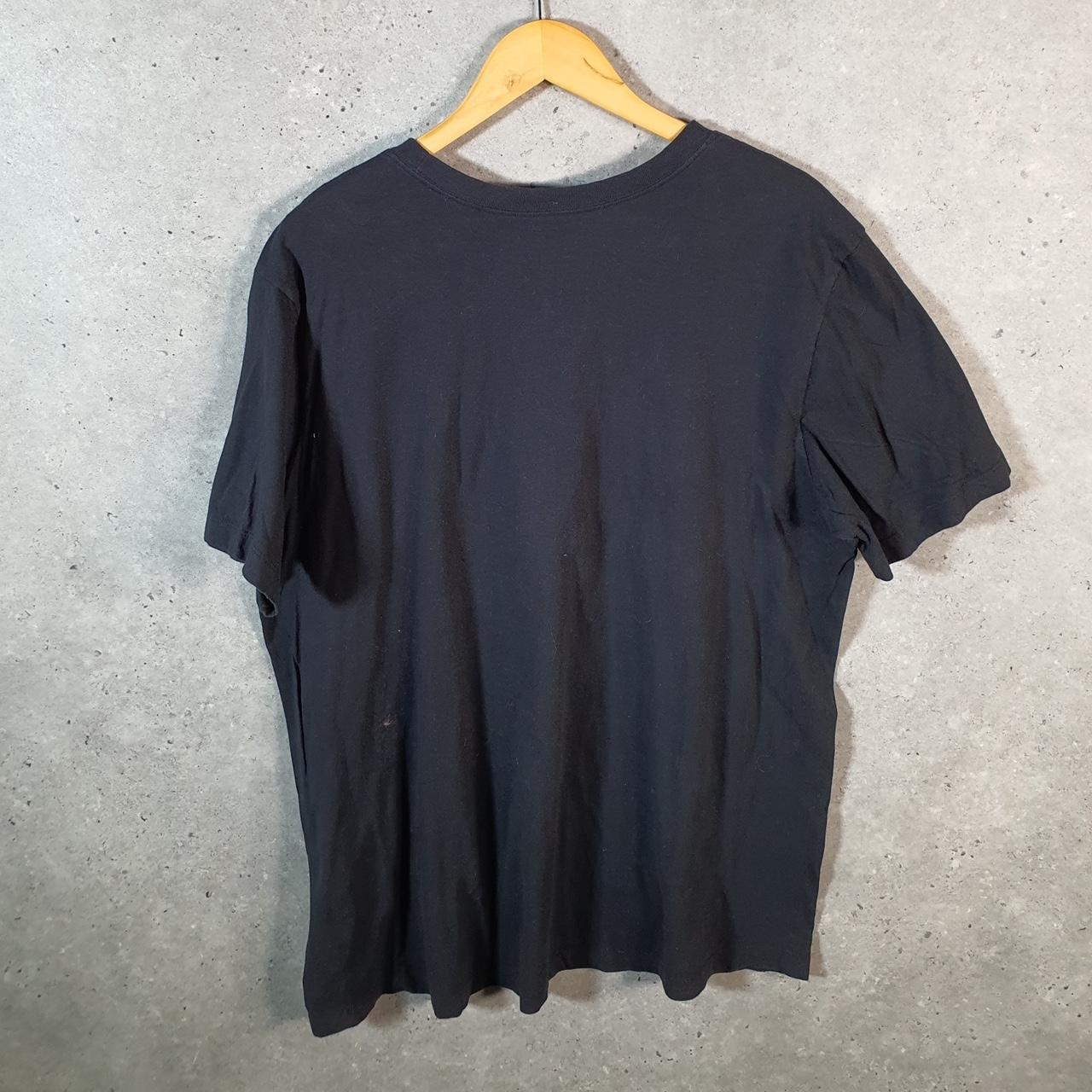 Vintage Nike Spellout T Shirt Men’s XL Black Printed Single Swoosh Logo Athletic Big Fish Vintage