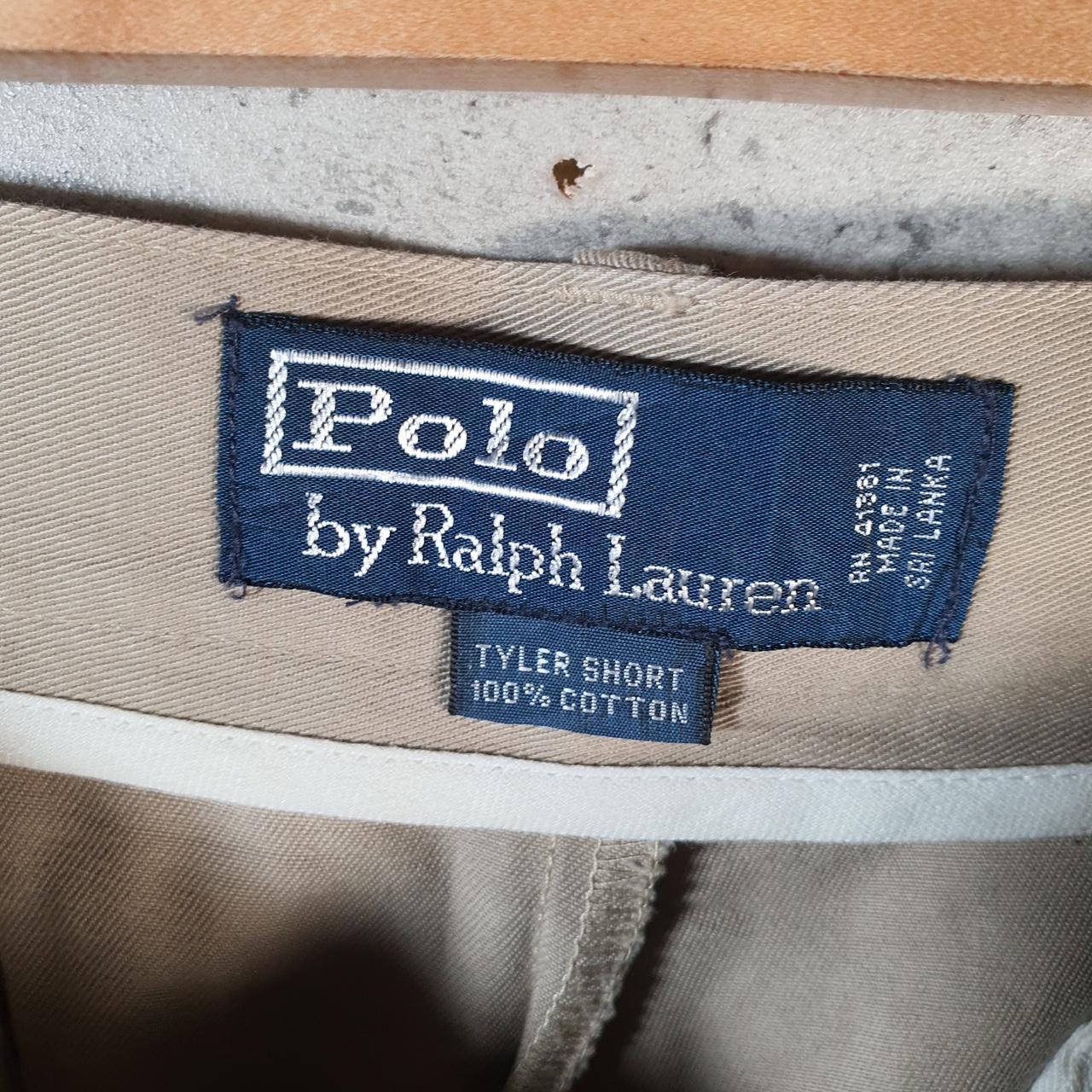 Vintage Ralph Lauren Polo Shorts Jorts Chino Cargo Men’s W36 Brown Baggy Cotton