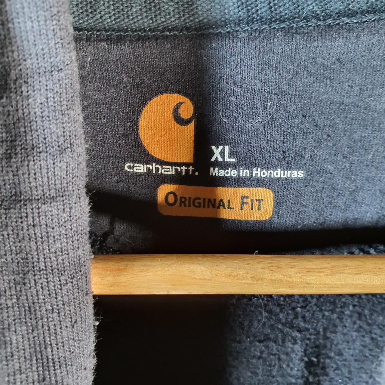 Vintage Carhartt Hoodie Men’s XL Navy Blue Pullover Blank USA Original Fit