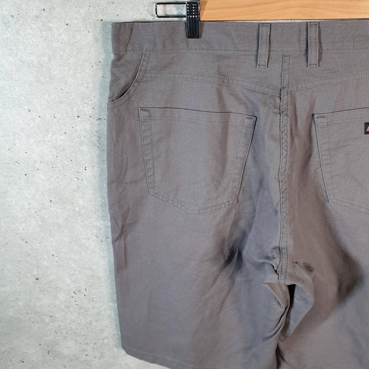 Vintage Dickies Baggy Chino Shorts Jorts Cargo Mens W38 Grey Relaxed Fit