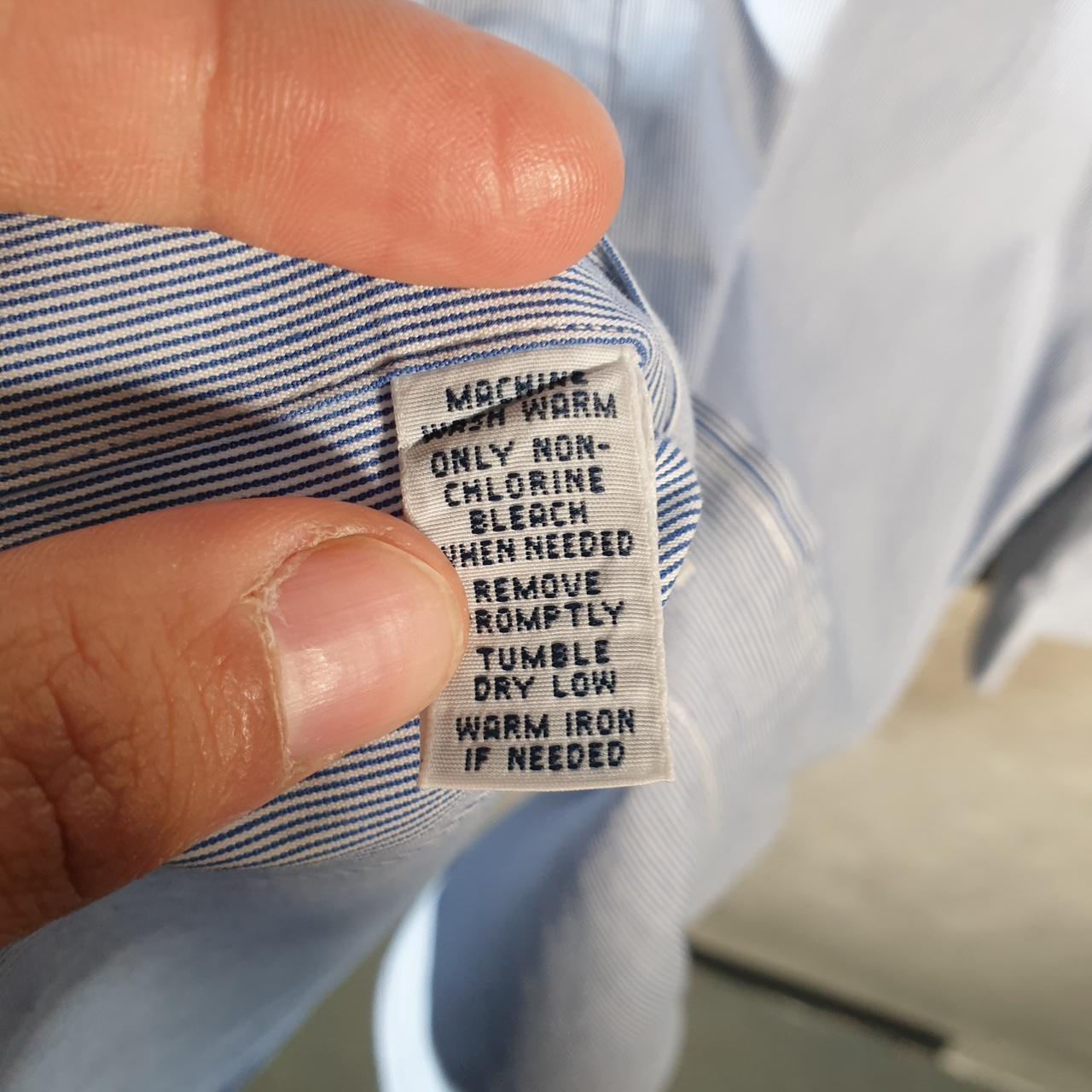 Vintage Ralph Lauren Button Down Shirt Men’s Medium Blue Striped Andrew Classic Fit Cotton Big Fish Vintage