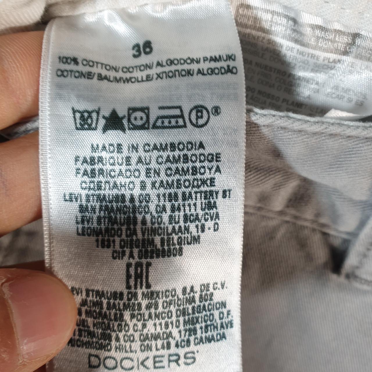 Vintage Dockers Chino Shorts Jorts Cargo Men’s W36 Grey Baggy Cotton A4289